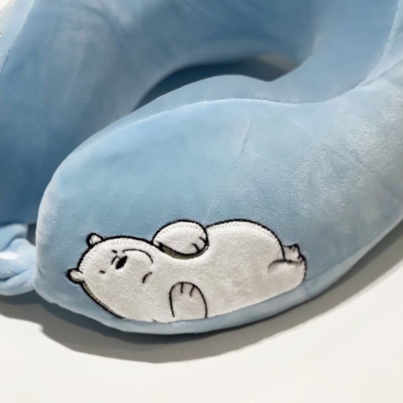 Almohada-De-Viaje-We-Bare-Bears-Polar-Memory-Foam-Azul-3-13581