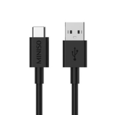 Cable De Carga Rápida Y Datos Miniso USB A Tipo C Negro