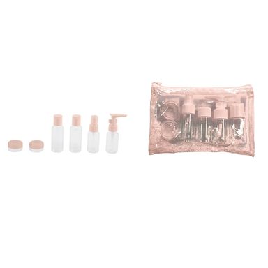 Set Botellas De Viaje Miniso Sakura Blossom Plástico 6 Piezas