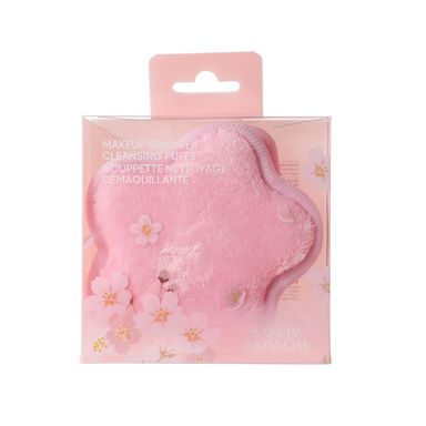 Set Almohadillas Desmaquillantes Sakura Blossom Miniso Reutilizables Rosas 2 Piezas