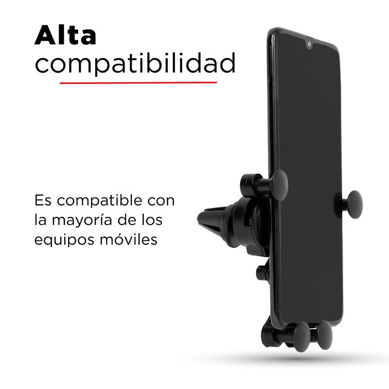 Soporte-De-Celular-Por-Gravedad-Para-Automovil-MINISO-Negro-6-9946