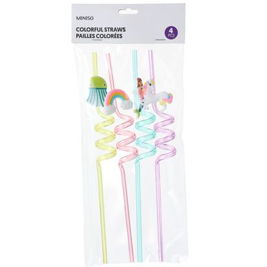 Set de Bombillas Criaturas Mágicas Diseños Mixtos Plástico Multicolor Miniso 4 Piezas