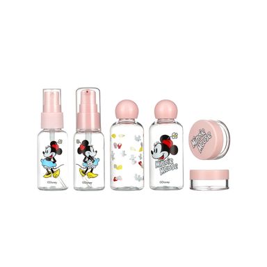 Kit Botellas De Viaje Mickey Mouse o Minnie Mouse DISNEY Plástico 7 Piezas - Aleatorio