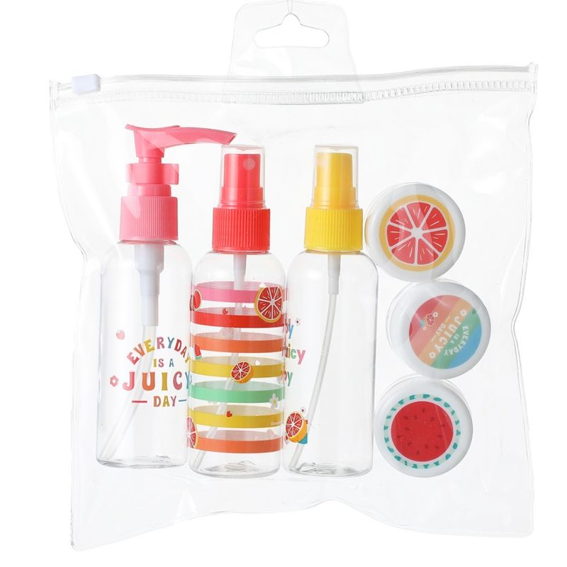 Kit-Botellas-De-Viaje-Miniso-Enjoy-A-Juicy-Joy-Pl-stico-6-Piezas-1-13952