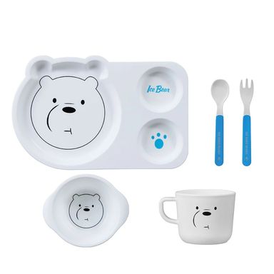 Set De Vajilla We Bare Bears Polar Plástico 5 Piezas