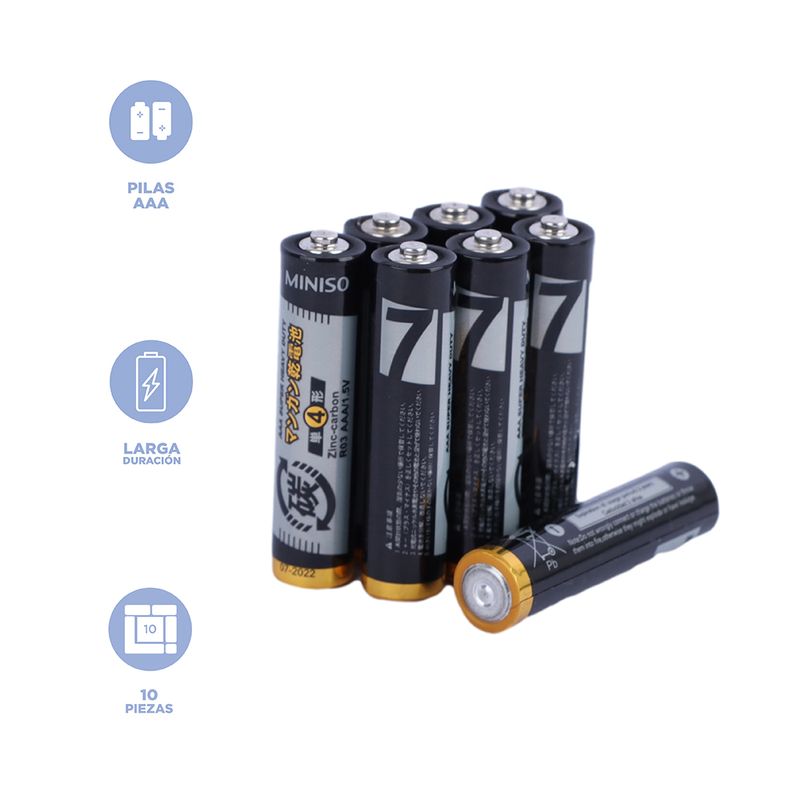 Pilas-Alcalina-Aaa-Negro-10Pzas-MINISO-De-Zinc-Carbono-10-Piezas-3-13