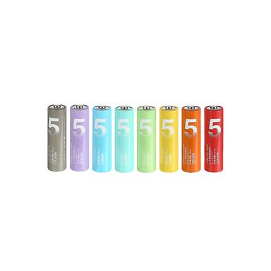 Pilas Alcalina Aa Multicolor 8Pzas MINISO Alcalinas Varios Colores 8 Piezas