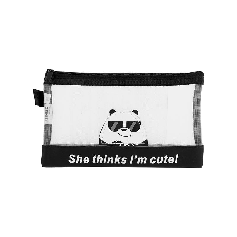 Portadocumentos-A6-Wbb-WE-BARE-BEARS-Panda-Malla-Transparente-Negro-20x12-cm-1-8527