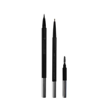 3 In 1 Eyeliner +Eyebrow Pencil +Eyebrow Brush (Brown) Ojos y Cejas 13 g, 0.5 ml
