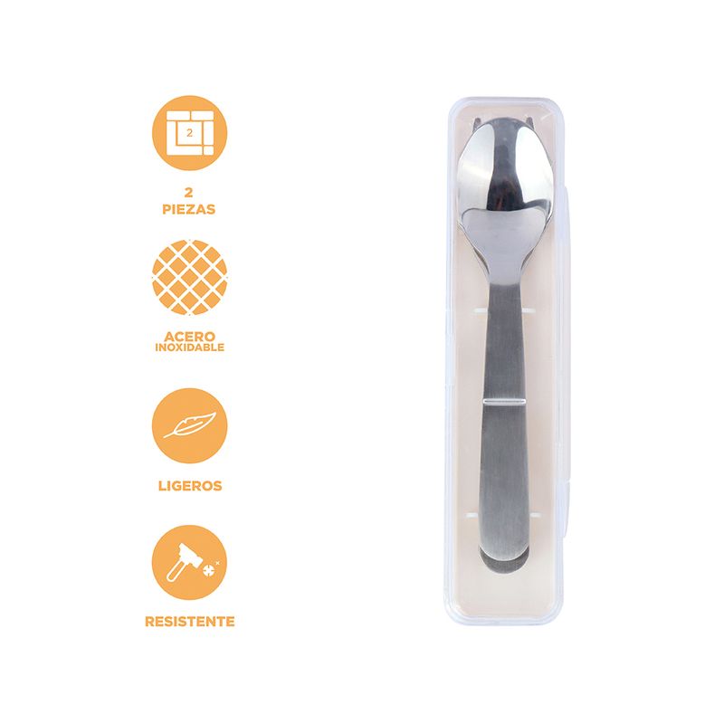 Kit-De-Tenedor-Y-Cuchara-Blanco-2-Pzas-Miniso-Acero-Inoxidable-Blanco-12-5-cm-2-Piezas-3-10684