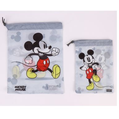Set Bolsas De Almacenamiento Disney Mickey Mouse 100% Poliéster 2 Piezas