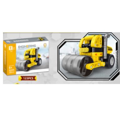 Bloques De Construcción Miniso Maquina Aplanadora Engineering 123 Piezas