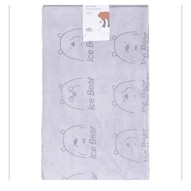 Toalla De Baño We Bare Bears Polar Gris
