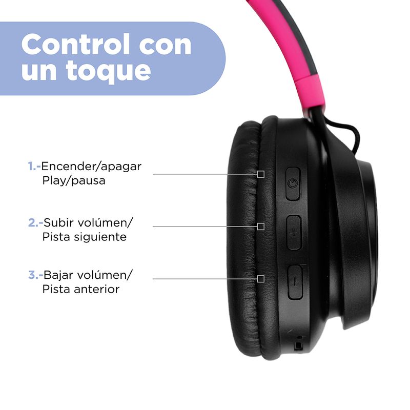 Aud-fonos-De-Diadema-Coloridos-Con-Luces-MINISO-Inal-mbricos-Rosado-6-9913