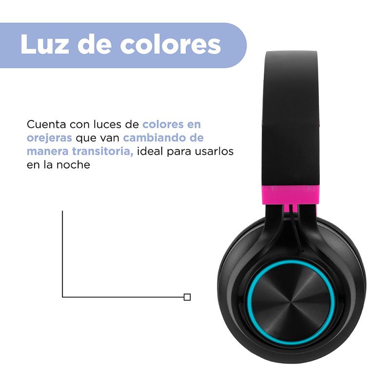 Aud-fonos-De-Diadema-Coloridos-Con-Luces-MINISO-Inal-mbricos-Rosado-7-9913