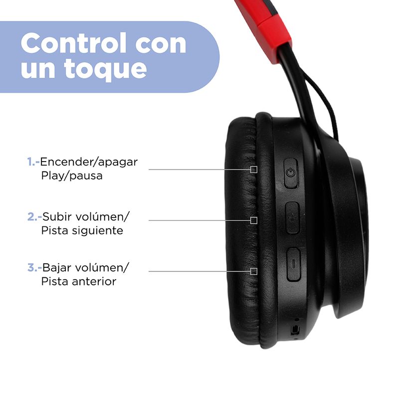 Aud-fonos-De-Diadema-Coloridos-Con-Luces-MINISO-Inal-mbricos-Rojo-6-9914