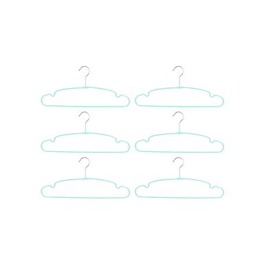 Ganchos Para Ropa Mate Anti-Deslizantes Xl Verde Menta 6 Pzas MINISO