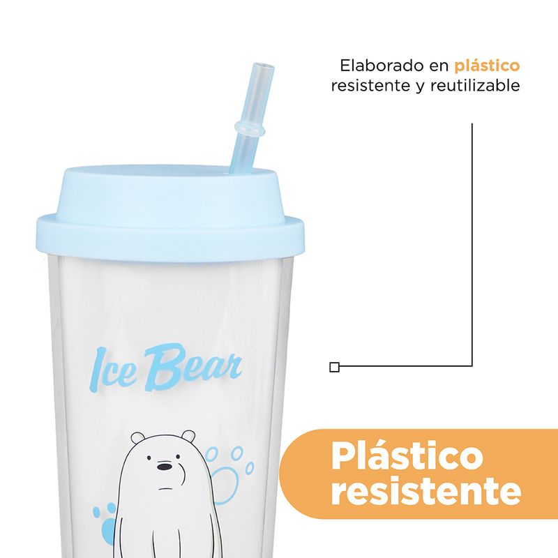 Vaso-De-Plastico-Con-Bombilla-Oso-Polar-550-Ml-We-Bare-Bears-WE-BARE-BEARS-Polar-Pl-stico-Blanco-550-ml-7-4988