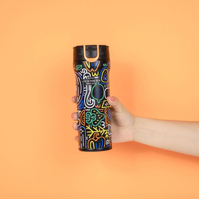 Termo-De-Acero-Inoxidable-Cool-MINISO-Acero-Inoxidable-Negro-450-ml-8-9718