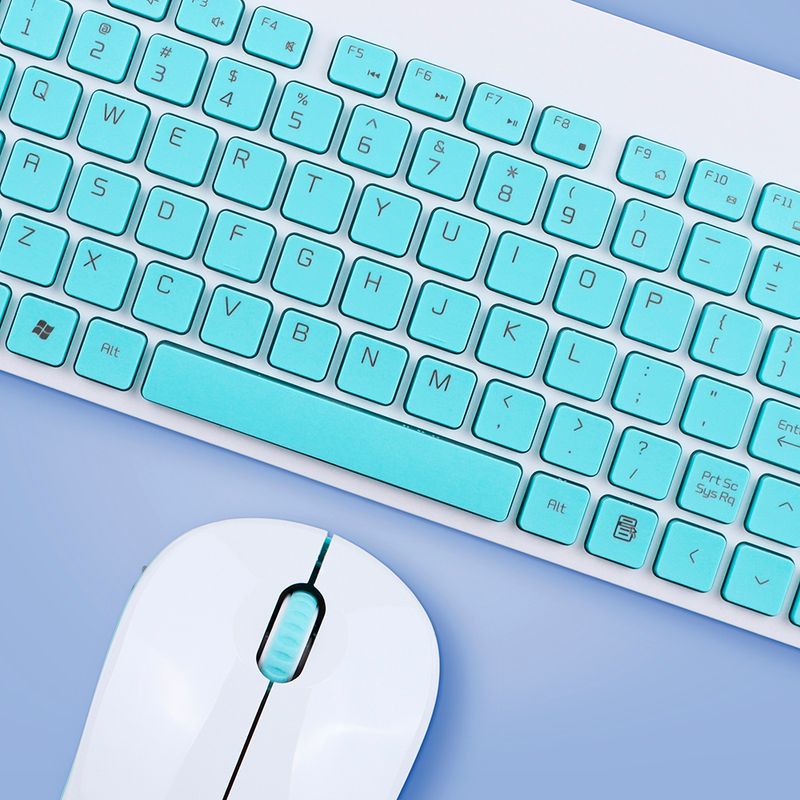 Teclado Bluetooth con Mouse (touchpad) - Verde Agua