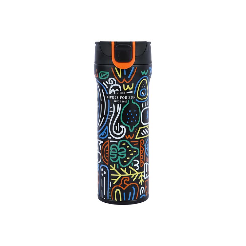Termo-De-Acero-Inoxidable-Cool-MINISO-Acero-Inoxidable-Negro-450-ml-1-9718