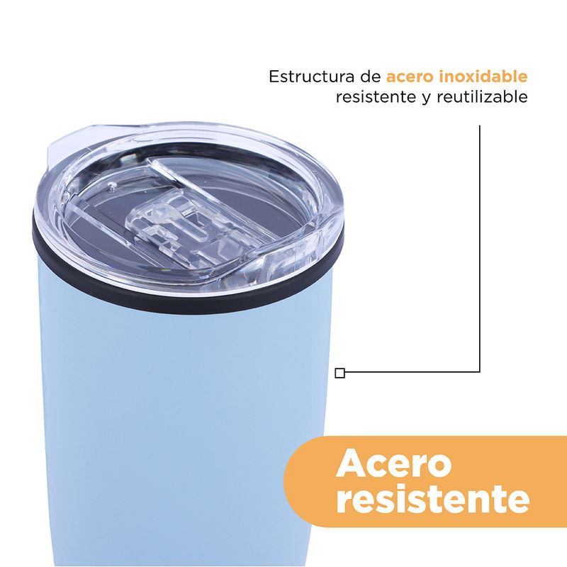 Vaso-De-Acero-Inoxidalbe-De-Color-Solido-Para-Coche-MINISO-Acero-inoxidable-Azul-500-ml-7-10388