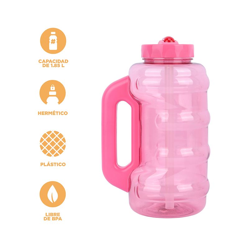 Botella-De-Plastico-De-Agua-Fria-De-Gran-Capacidad-Con-Bombilla-Y-Asa-Miniso-Pl-stico-Rosa-1-85-L-4-10749