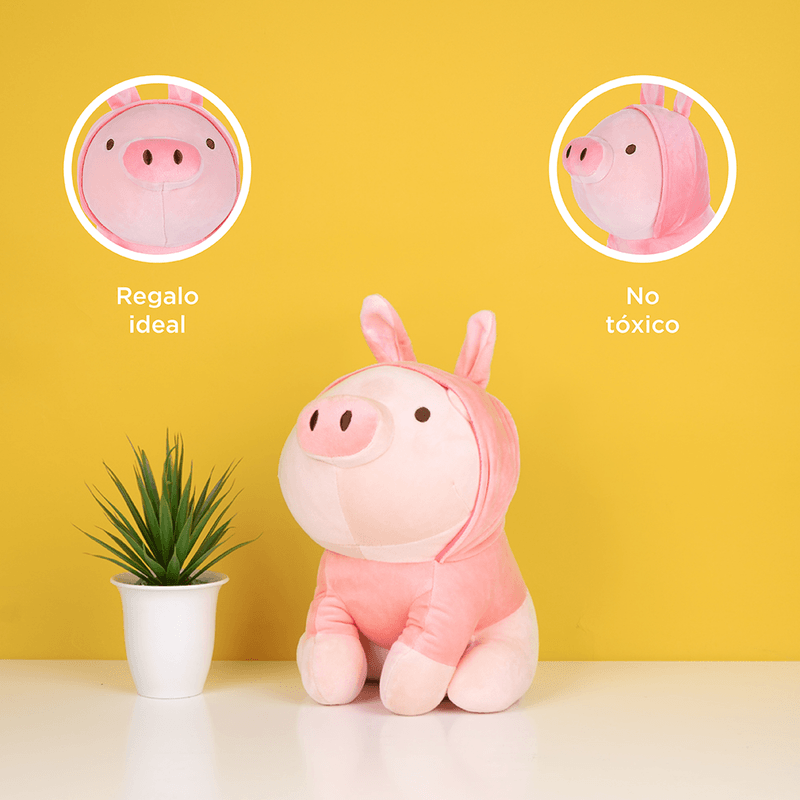 Peluche-Miniso-De-Cerdito-Sentado-Con-Capucha-De-Conejo-Rosa-28x15-cm-6-670
