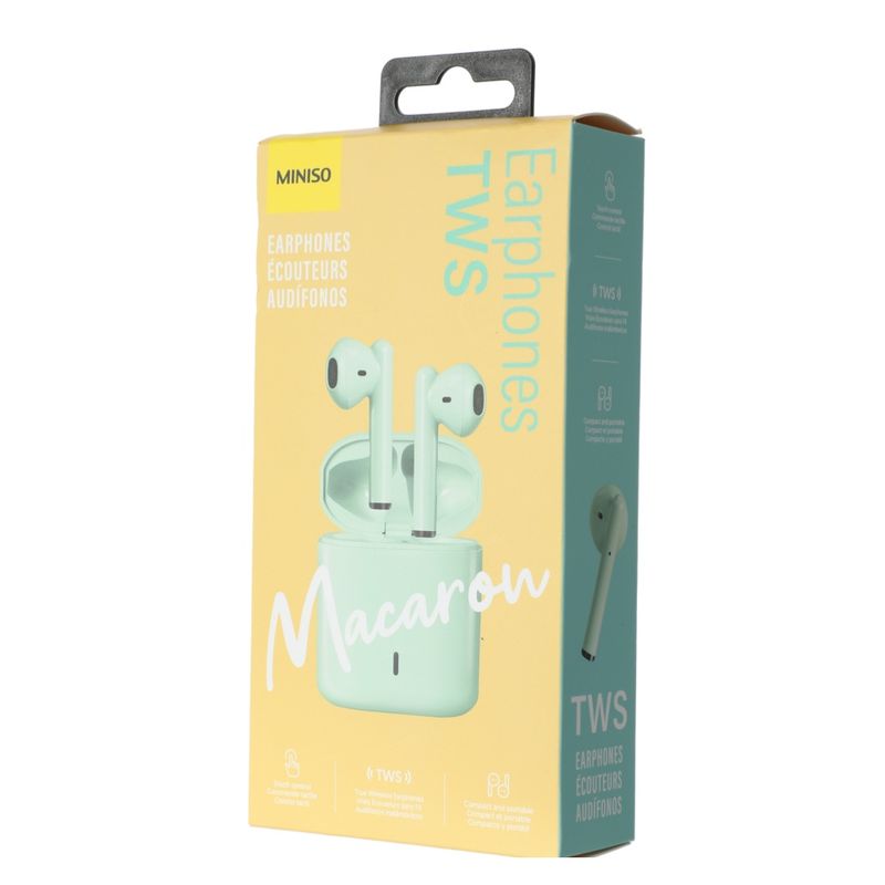 Aud-fonos-Inal-mbricos-Miniso-Con-estuche-De-Carga-Verdes-TWS-1-14109