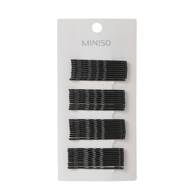 Set Accesorios Para Cabello Miniso Pasadores Negros 40 Piezas