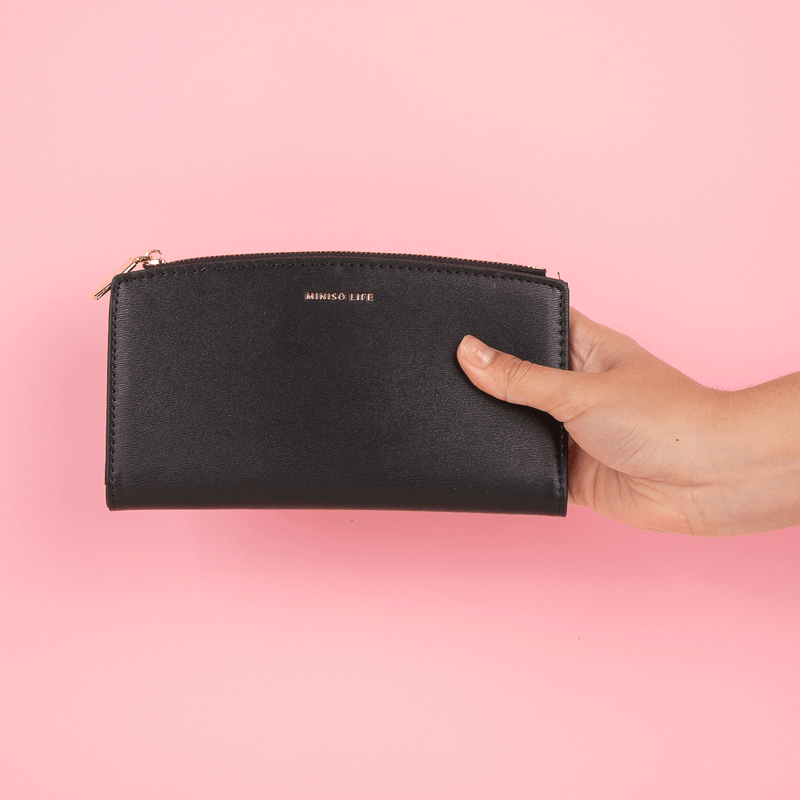 Cartera-Larga-Para-Mujer-Miniso-Con-Monedero-Sint-tica-Negra-19x11x2-cm-7-15870