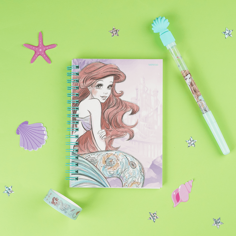 Libreta-De-Espiral-Disney-La-Sirenita-Pasta-Suave-Lila-21x14-2-cm-Rayas-40-Hojas-2-16042