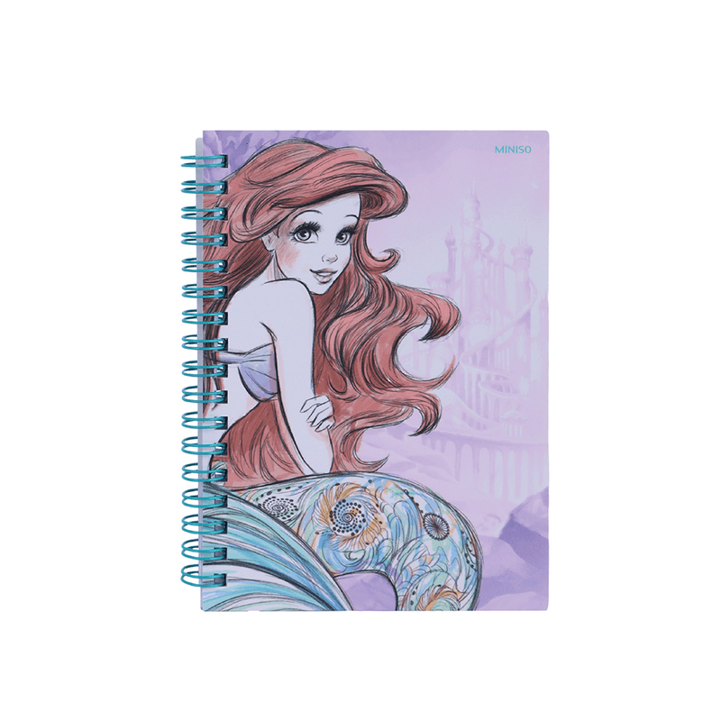 Libreta-De-Espiral-Disney-La-Sirenita-Pasta-Suave-Lila-21x14-2-cm-Rayas-40-Hojas-1-16042