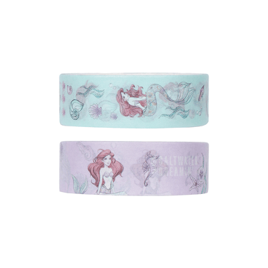 Paquete Cintas Adhesivas Disney La Sirenita Decorativas 3 m 2 Piezas