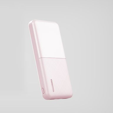 Batería Portátil Power Bank Miniso Micro USB, USB y Tipo C Rosa 13.6x6.9x1.6 cm 10000 mAh