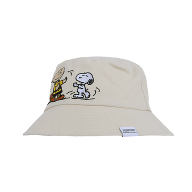 Sombrero De Copa Snoopy Textil Beige