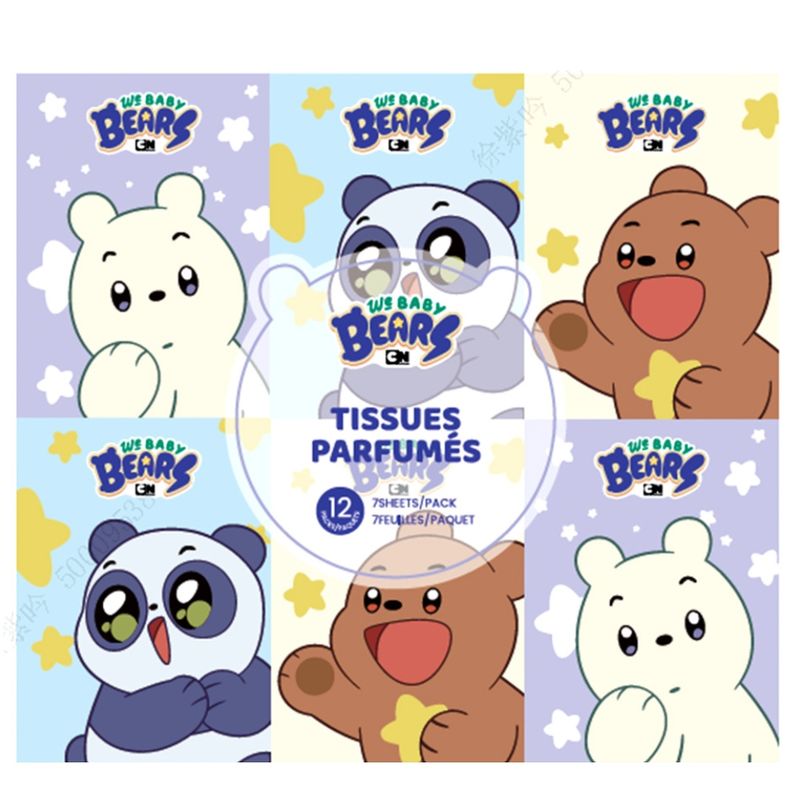 Paquete-Pa-uelos-Desechables-We-Bare-Bears-100-Pulpa-De-Madera-12-Piezas-1-21139