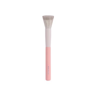 Brocha De Maquillaje Miniso Con Borde Plano Rosa