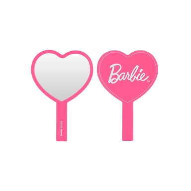 Espejo De Mano Barbie Corazón Rosa