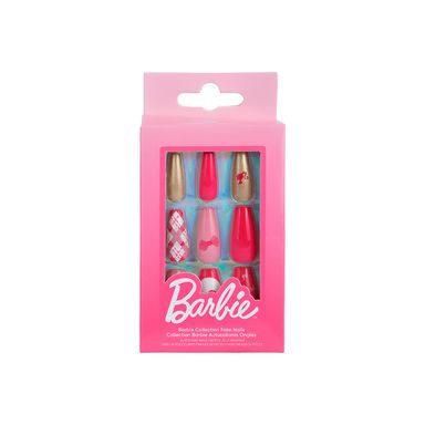 Paquete Uñas Postizas Barbie Diseño 01 24 Piezas