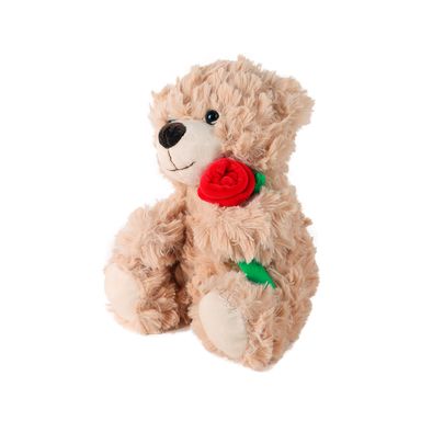 Peluche Osito Café con Rosa Miniso