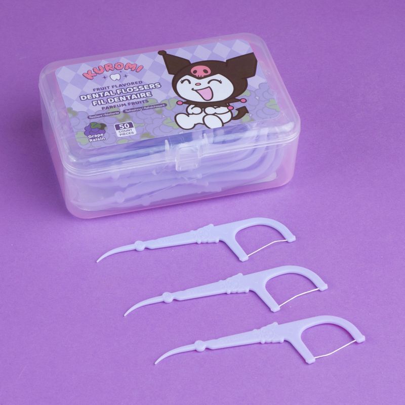 Hilo-Dental-Sabor-Fruta-Kuromi-50-Unidades-Sanrio-Kuromi-Uva-50-Piezas-5-21748