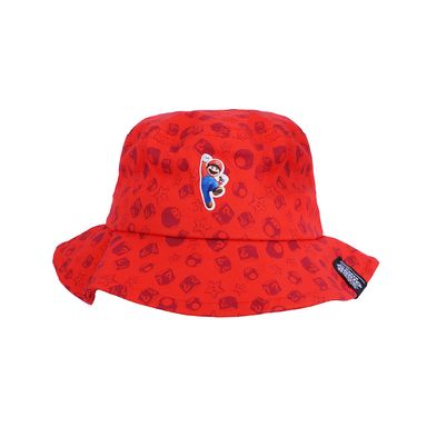 Sombrero Bucket Super Mario Bros Rojo Super Mario Bros Infantil 100% Poliéster Rojo