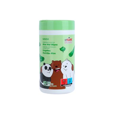 Toallitas Húmedas We Bare Bears We Bare Bears Desechables Aloe 50 Piezas