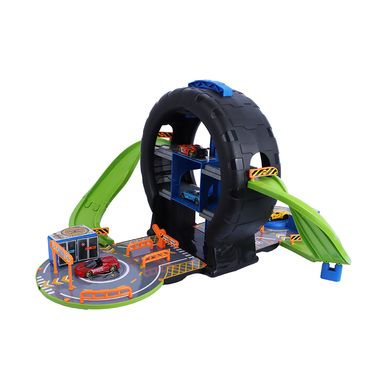 Pista De Coches miniso Con Vehículos Plástico 4 Piezas