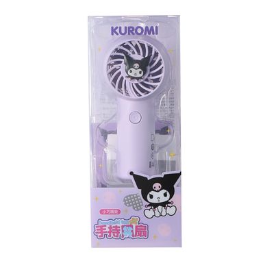Ventilador De Mano Con Correa Sanrio Sanrio Sintético Lila Recargable