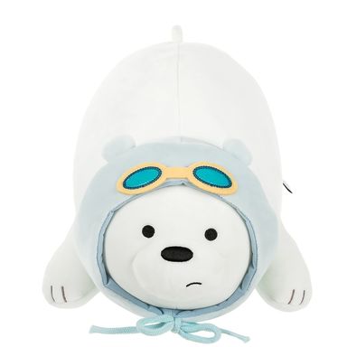 Peluche   Polar Con Lentes  Blanco 38 Cm WE BARE BEARS