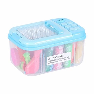 Caja De Plasticina Microondas Azul Miniso Miniso