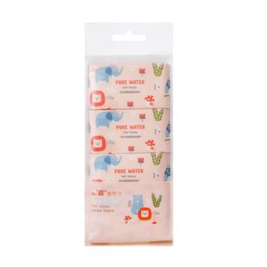 PAQUETE DE TOALLAS HÚMEDAS - FOREST FAMILY - PURE WATER - SOFT SKIN - SUPER MINI - 8 PIEZAS  MINISO