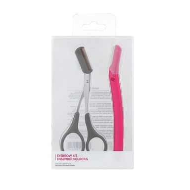 KIT PROFESIONAL PARA CEJAS: NAVAJA PARA DEPILAR - TIJERAS PARA CEJA Y PEINE